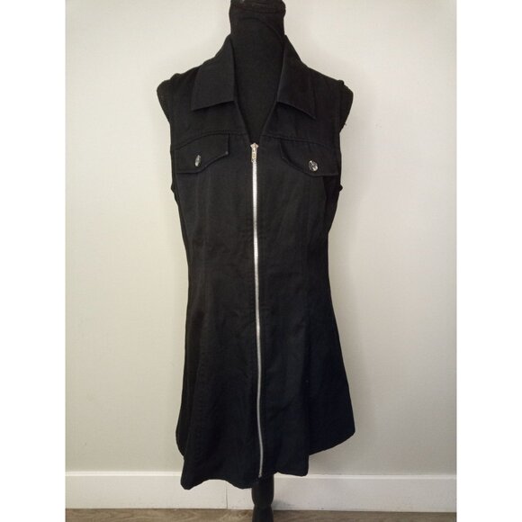 Kathy Ireland Vintage Black Mini Dress Size 9/10 - Picture 1 of 6